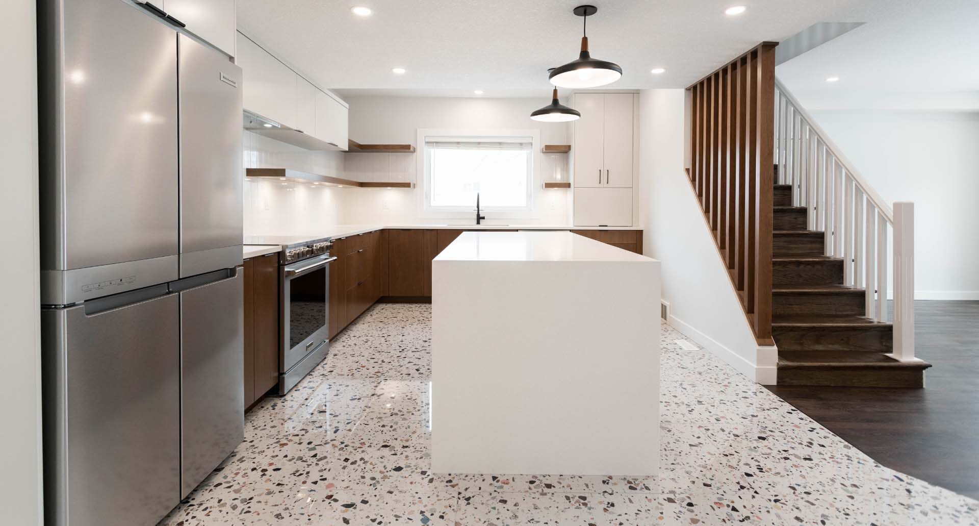 Completed custom kitchen renovation