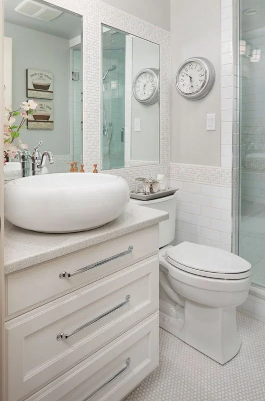 Non-porous quartz vanity top