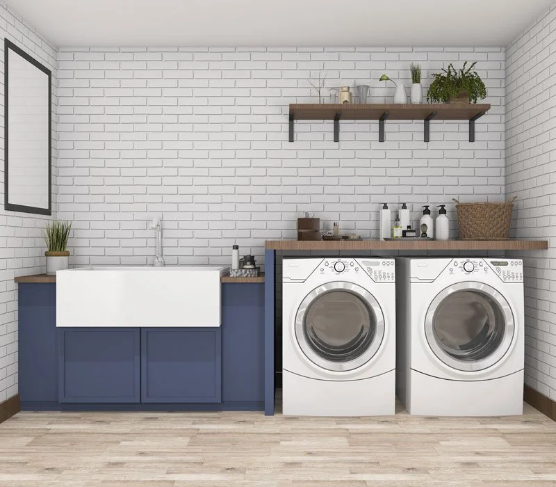 Well-kept custom cabinetry