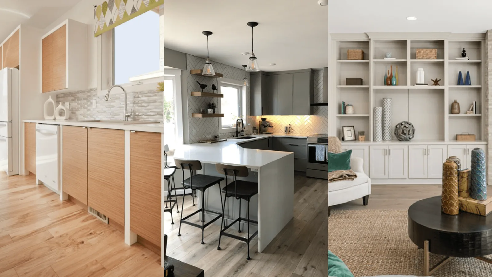 Porcelain countertop with a natural-stone look