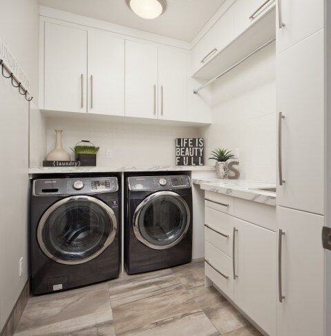 Custom laundry room cabinetry