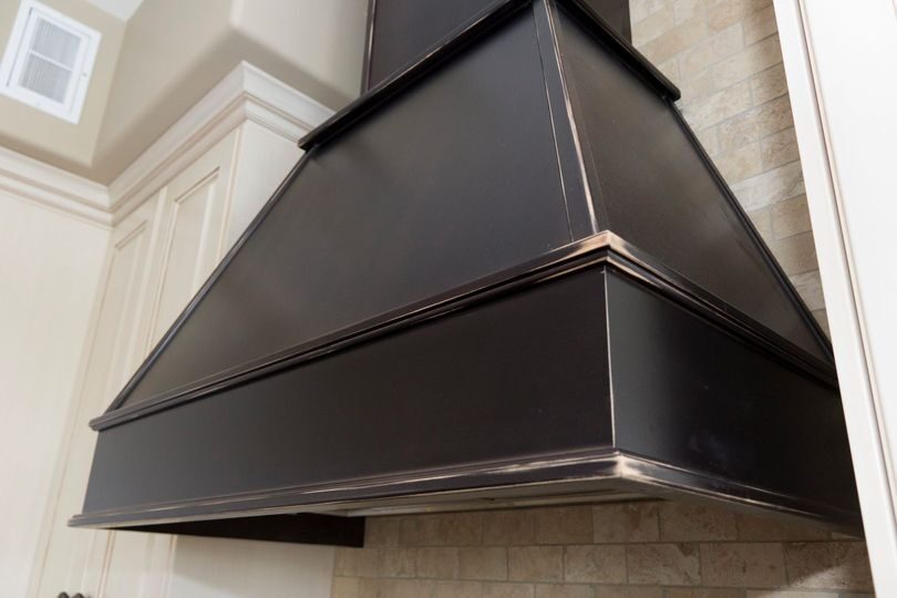 Custom wood mantle