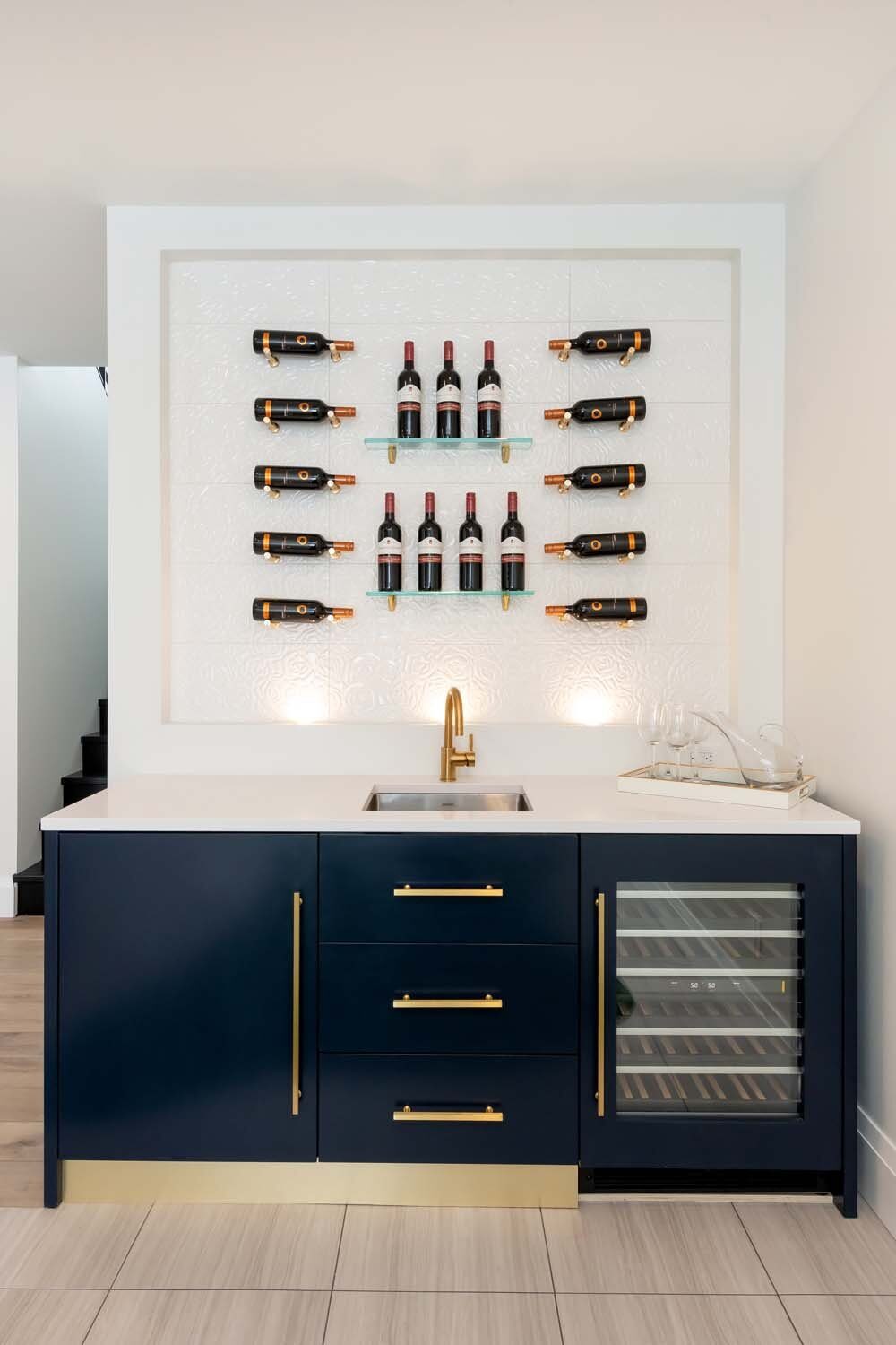 Custom bar cabinetry