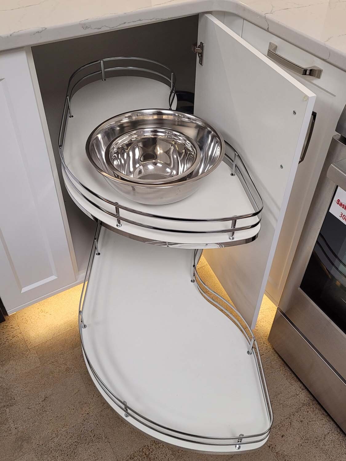 Concealed mixer lift shelf
